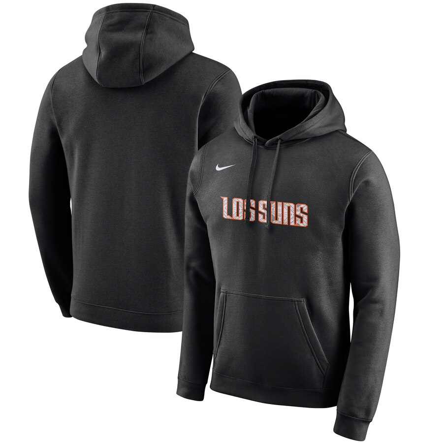 NBA Phoenix Suns Nike 201920 City Edition Club Pullover Hoodie Black->phoenix suns->NBA Jersey